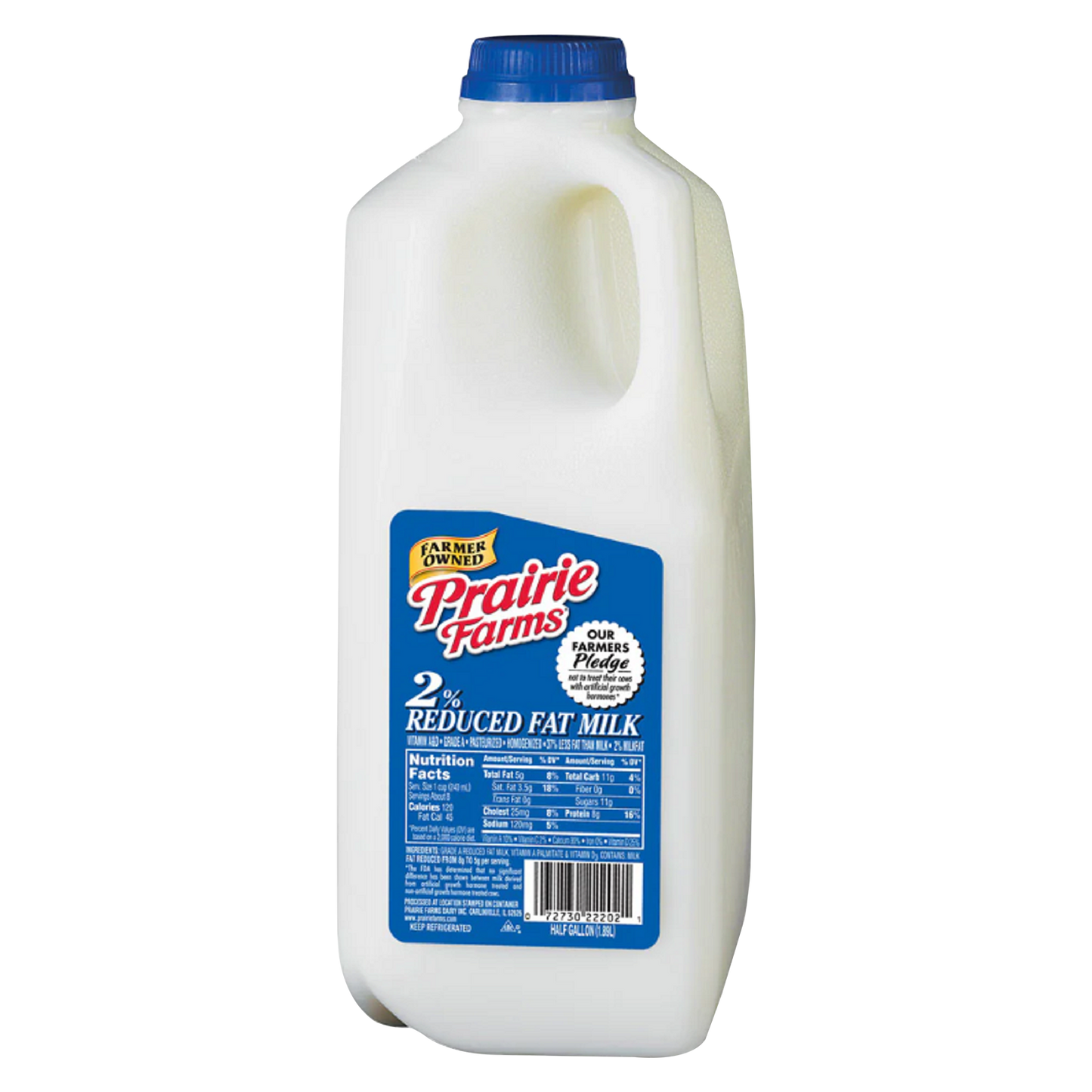 Prairie Farms 2% Reduced Fat Milk - 1/2 Gallon