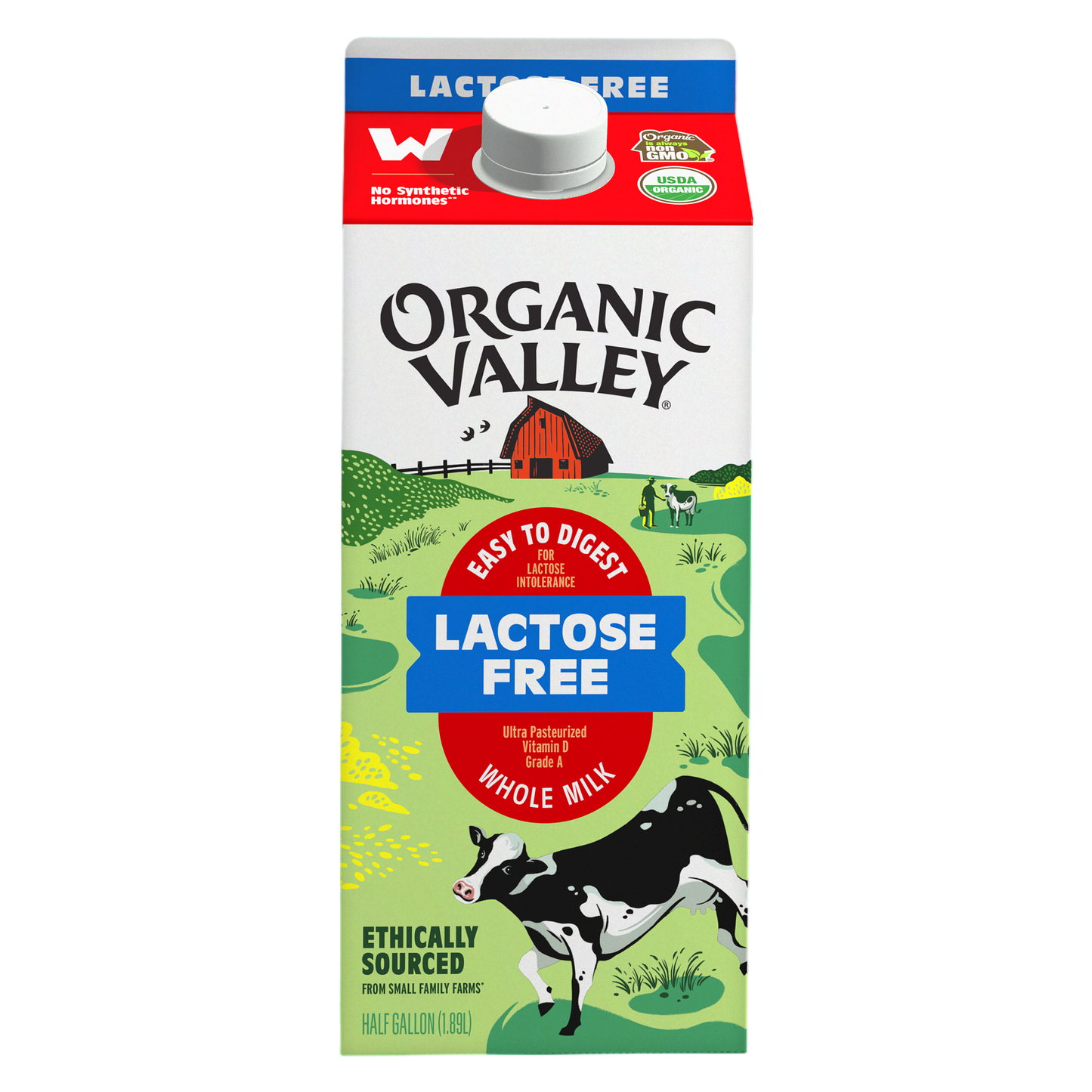 Organic Valley Lactose-Free Whole Milk 1/2 Gallon