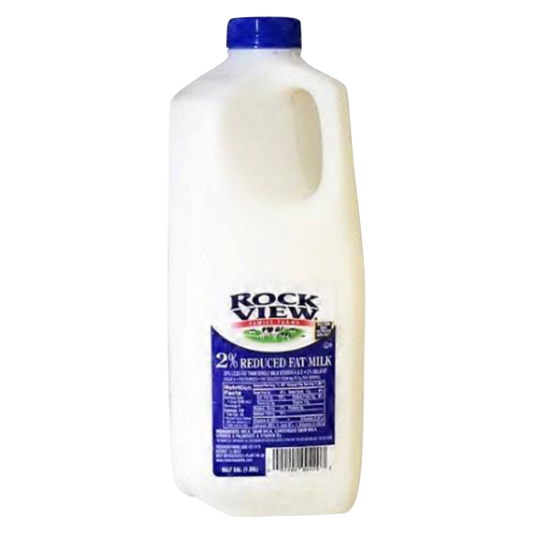 Rockview 2% Reduced Fat Milk - 1/2 gallon