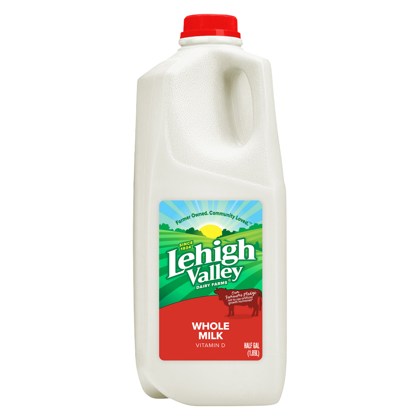 Lehigh Valley Whole Vitamin D Milk - 1/2 Gallon