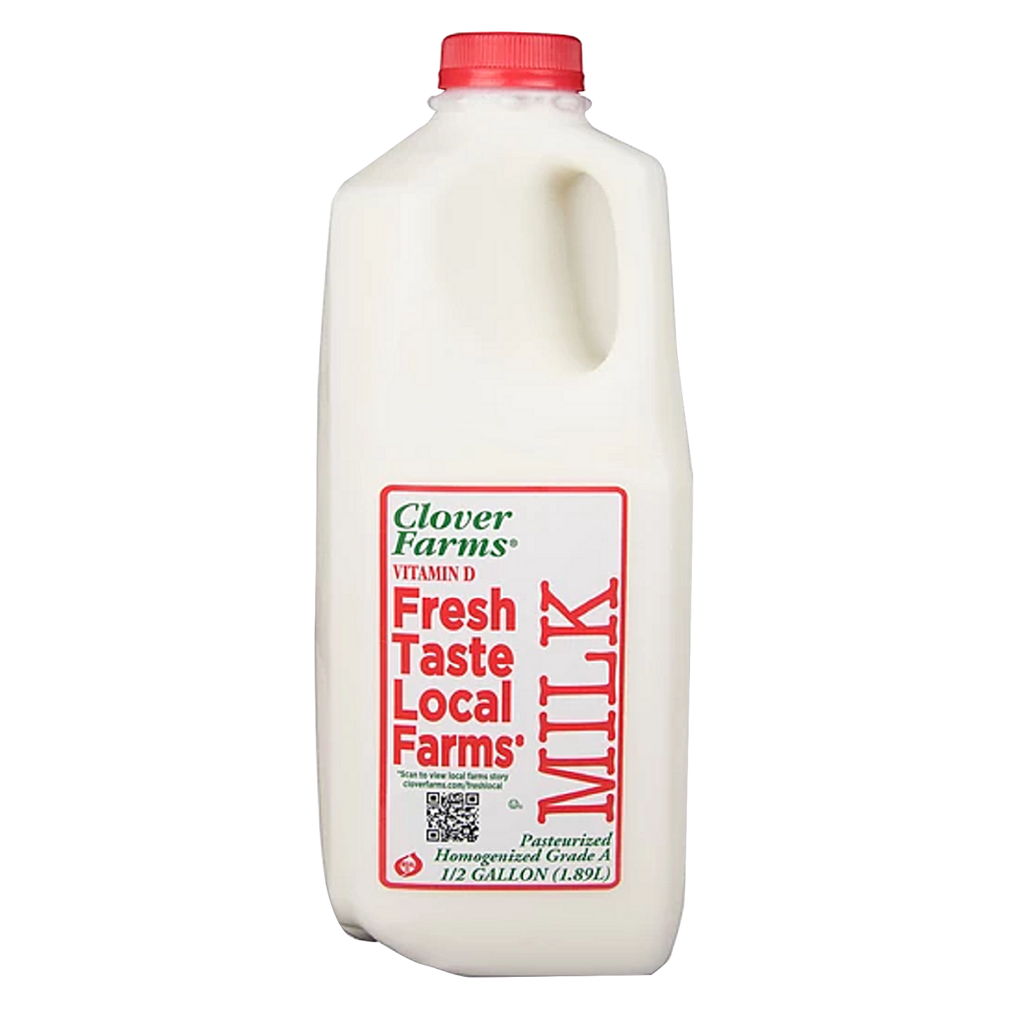 Clover Farms Whole Vitamin D Milk - 1/2 Gallon