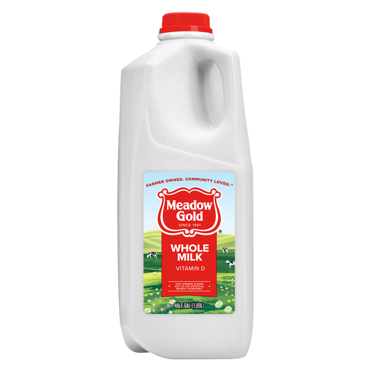 Meadow Gold Whole Vitamin D Milk - 1/2 gallon