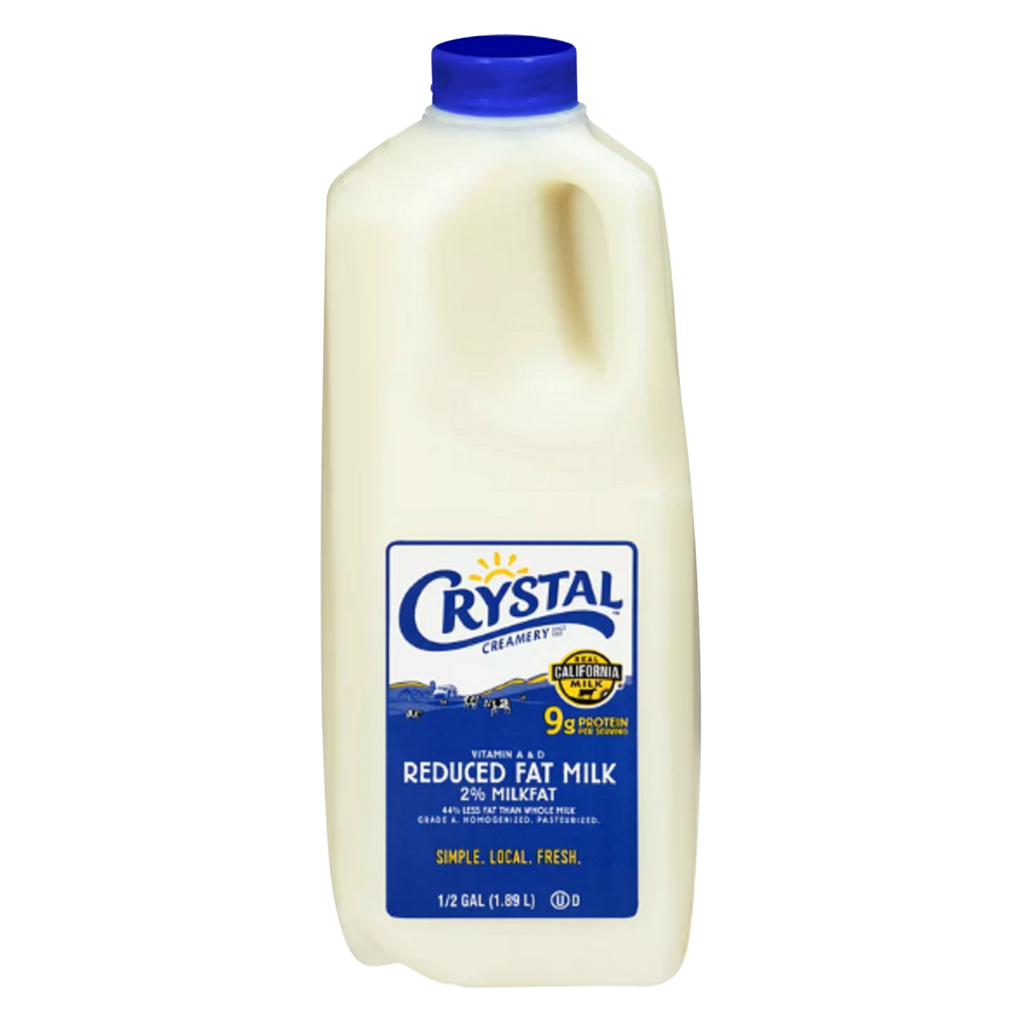 Crystal 2% Reduced Fat Milk - 1/2 gallon