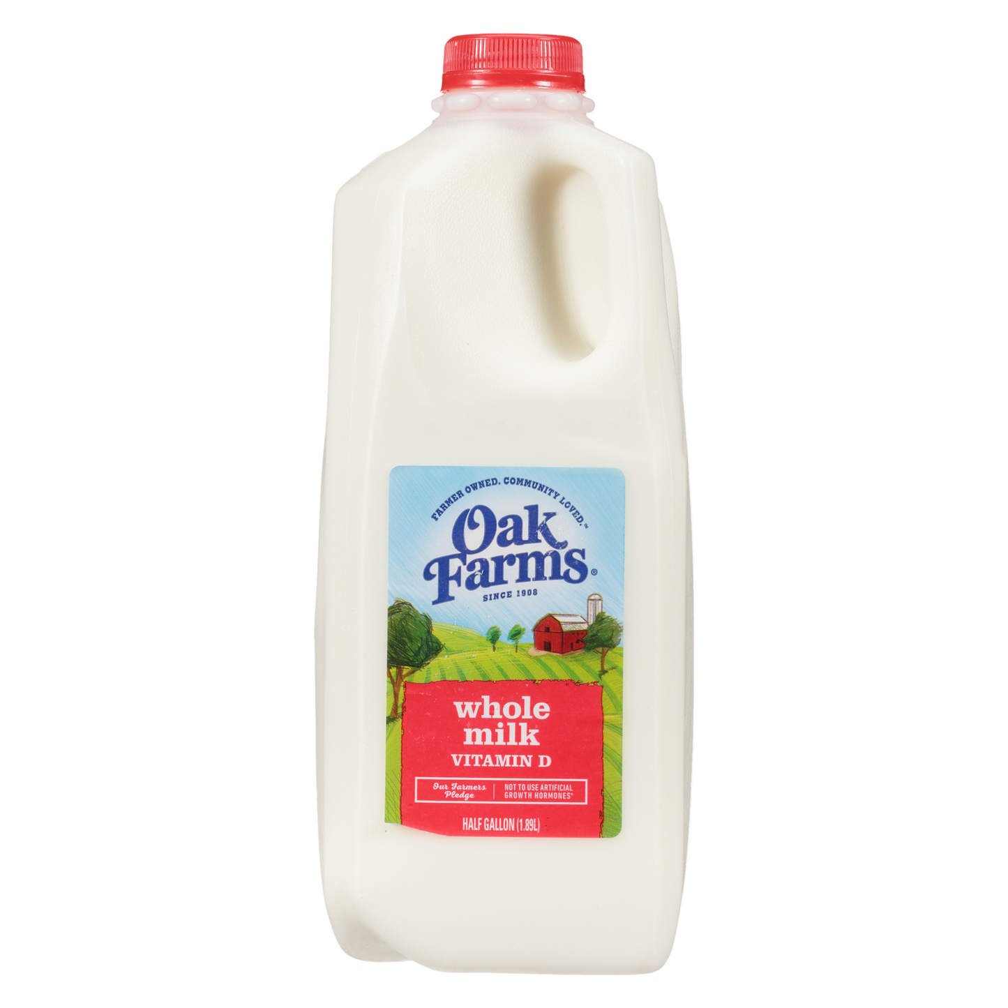 Oak Farms Whole Vitamin D Milk - 1/2 Gallon