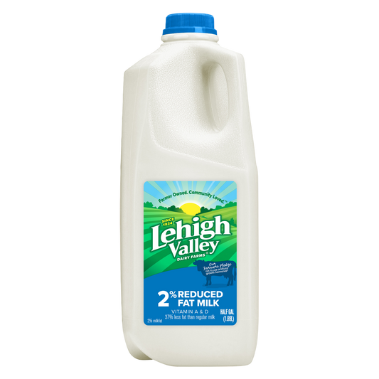 Lehigh Valley 2% Reduced Fat Milk - 1/2 Gallon
